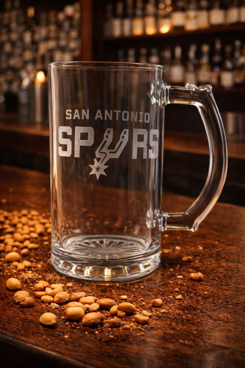 Etched Beer Mugs- Basketball