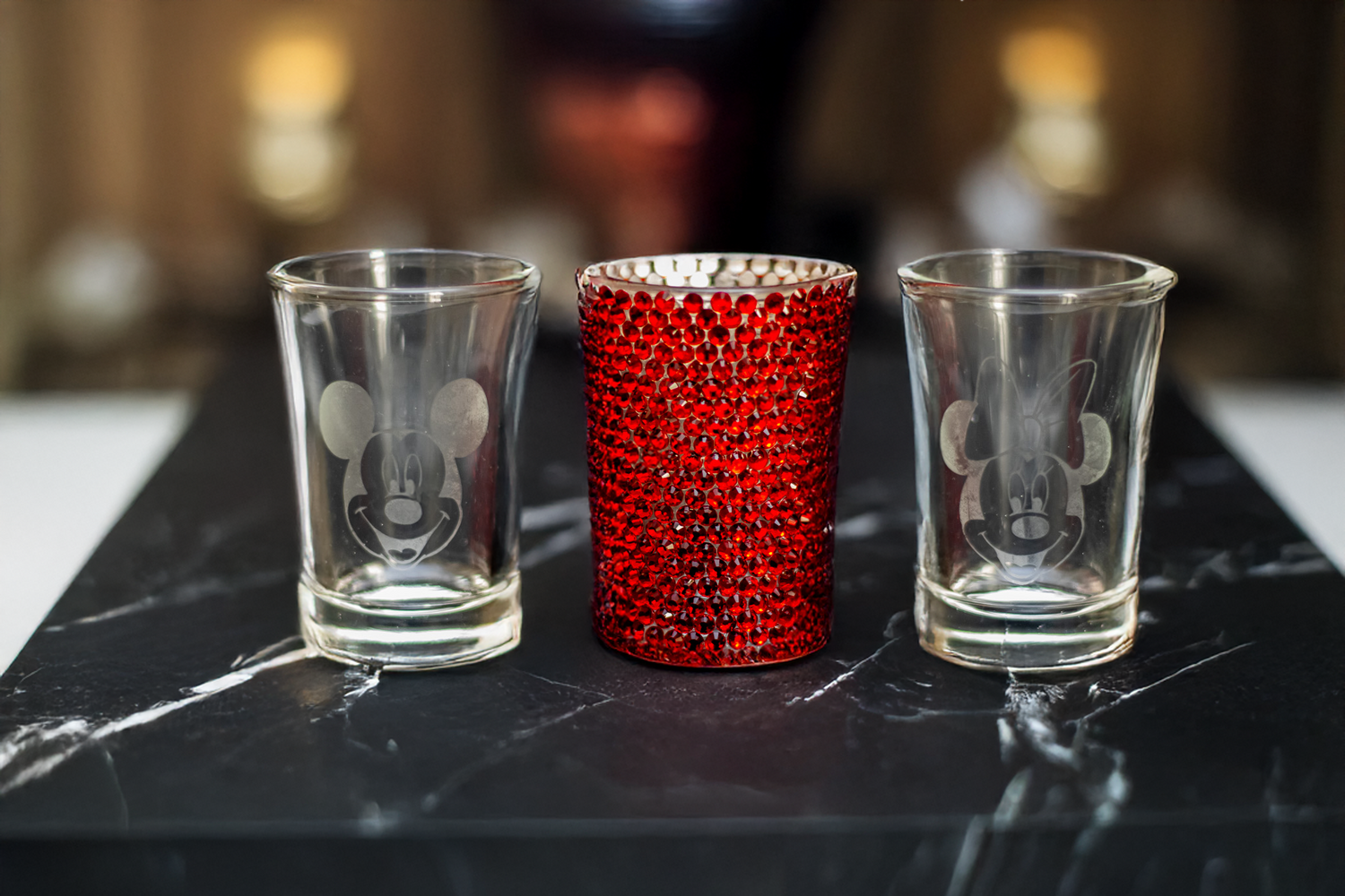 Custom Etched Shot glass- Set of 3