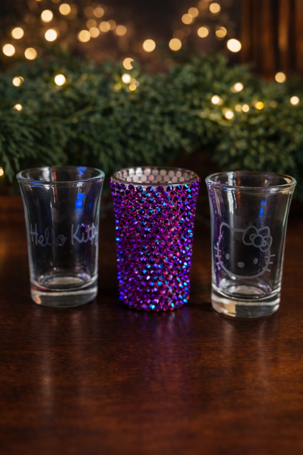 Character Etched Shot Glass Sets -Set of 3